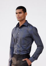 Anchor Grey Striped Shirt